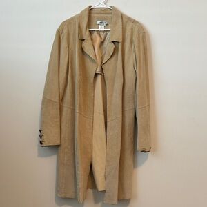 Coldwater Creek Vintage Suede Leather Coat Size: 2X